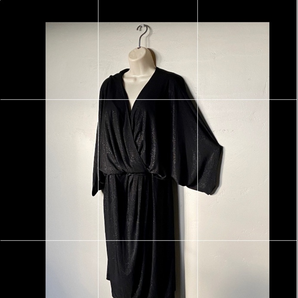 Black Shimmer Bomb 💣 dress Sz 1x Robbie Bee